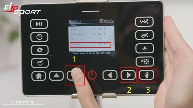 Chọn chế độ kết nối Bluetooth, chuyển trạng thái từ OFF sang ON