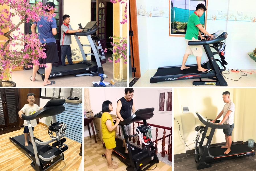 khách hàng mua máy chạy bộ từ liêm
