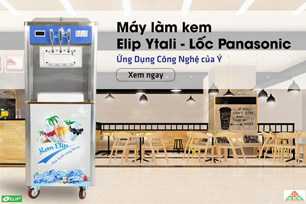 cửa h&agrave;ng cung cấp m&aacute;y l&agrave;m kem tươi ELIP tại TP. Tam Kỳ, Hội An - Quảng Nam