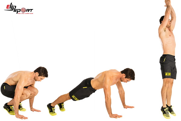 lịch tập gym cho người mới b&agrave;i nhảy burpee