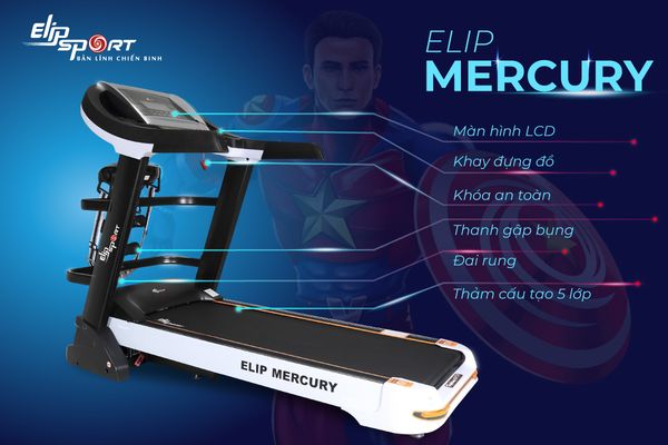 M&aacute;y chạy bộ điện đa năng ELIP Mercury