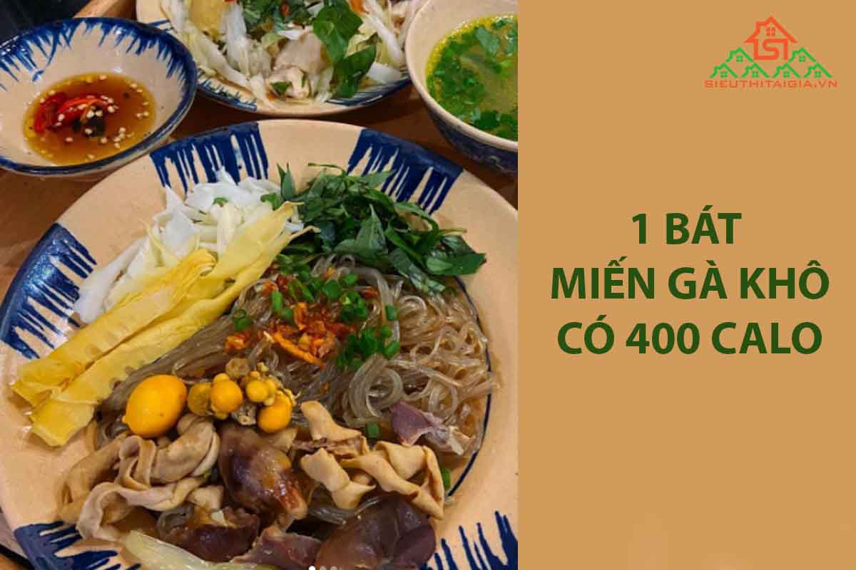 calo trong miến g&agrave; kh&ocirc;