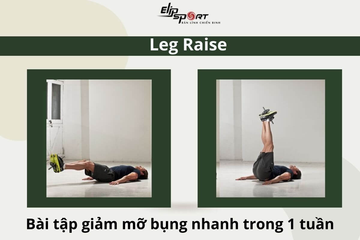 B&agrave;i tập giảm mỡ bụng nhanh trong 1 tuần Leg Raise