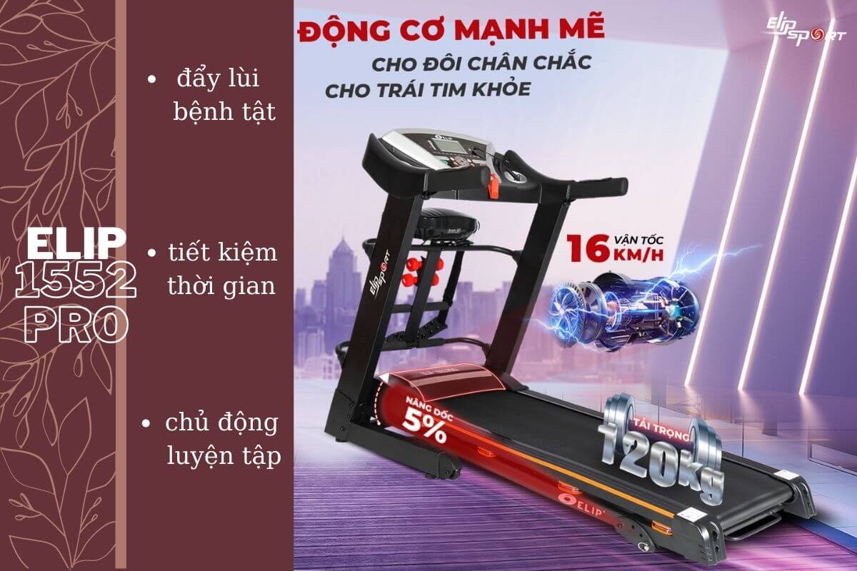 máy chạy bộ ELIP 1552 Pro