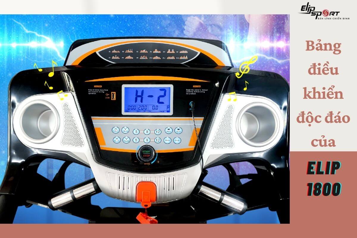 Hướng dẫn sử dụng máy chạy bộ ELIP 1800 đơn giản nhanh chóng