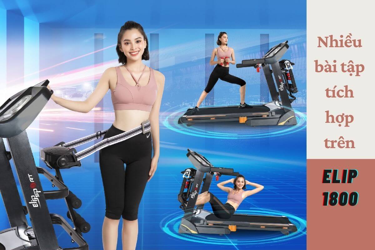 Hướng dẫn sử dụng máy chạy bộ ELIP 1800 đơn giản nhanh chóng