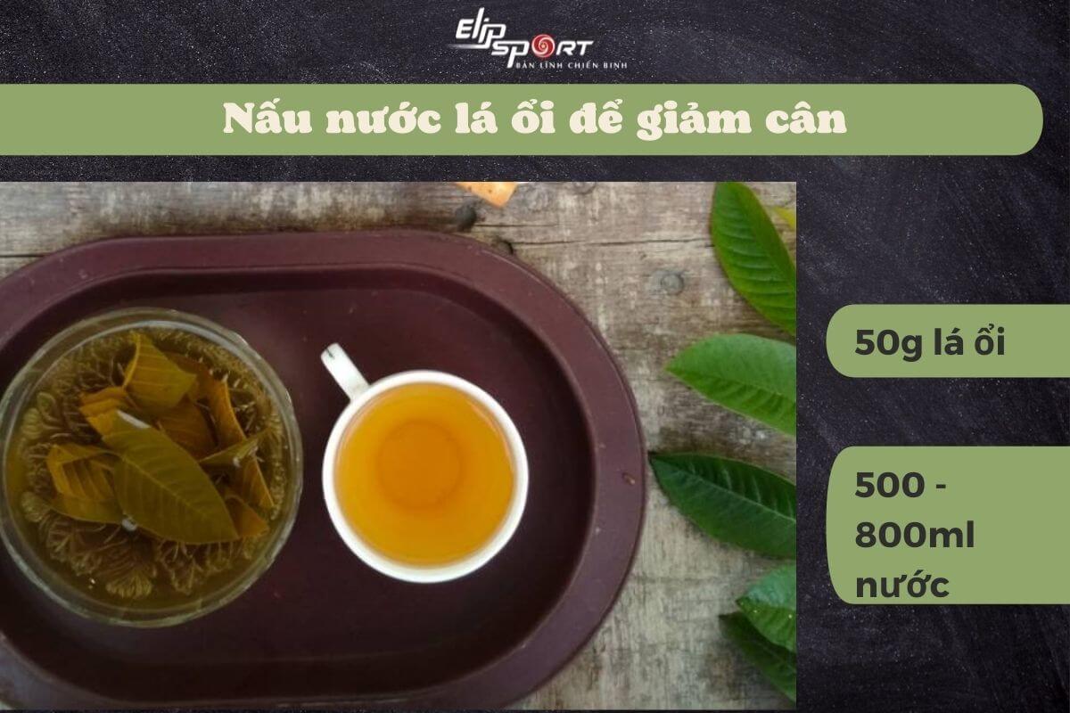uống nước l&aacute; ổi giảm c&acirc;n