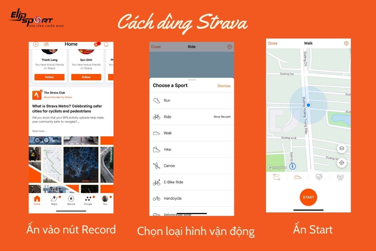 hướng dẫn sử dụng strava