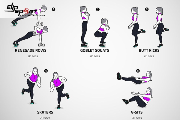 Tabata l&agrave; g&igrave;? Hướng dẫn một số b&agrave;i tập Tabata cho người mới