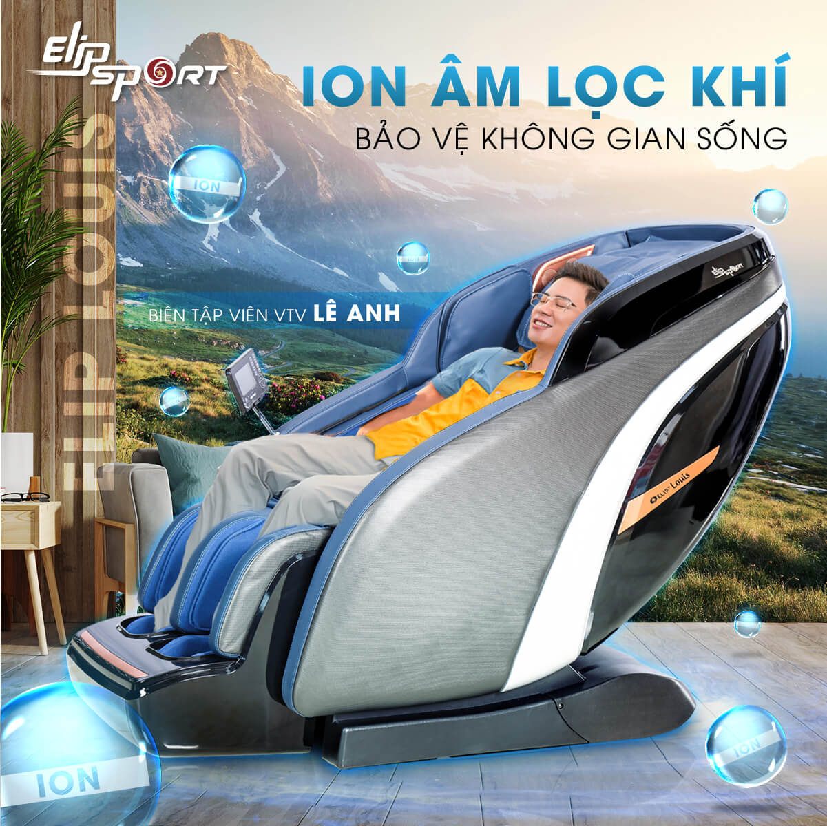 ghế matxa elip louis