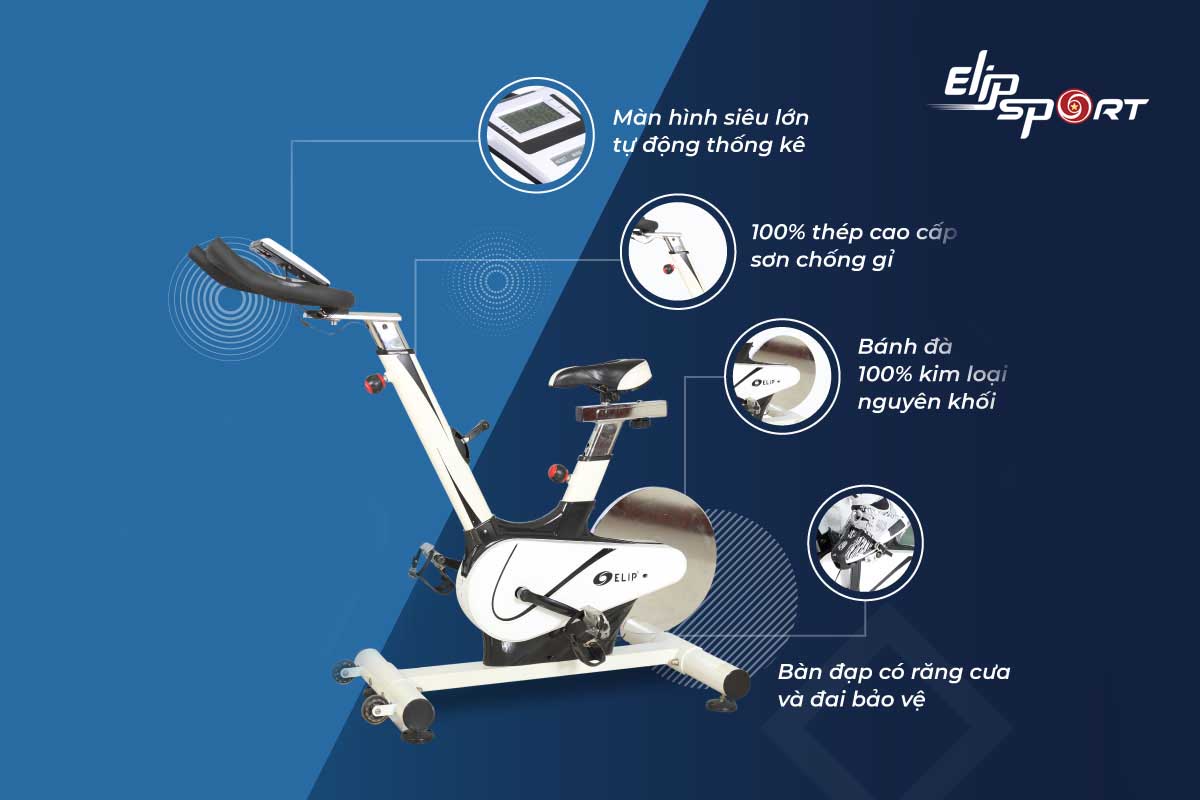 các bộ phận của xe đạp tập thể dục