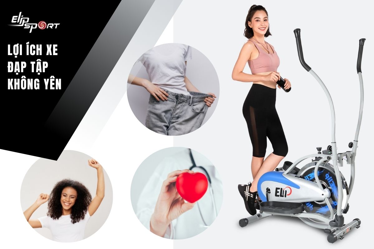 xe đạp tập thể dục có yên