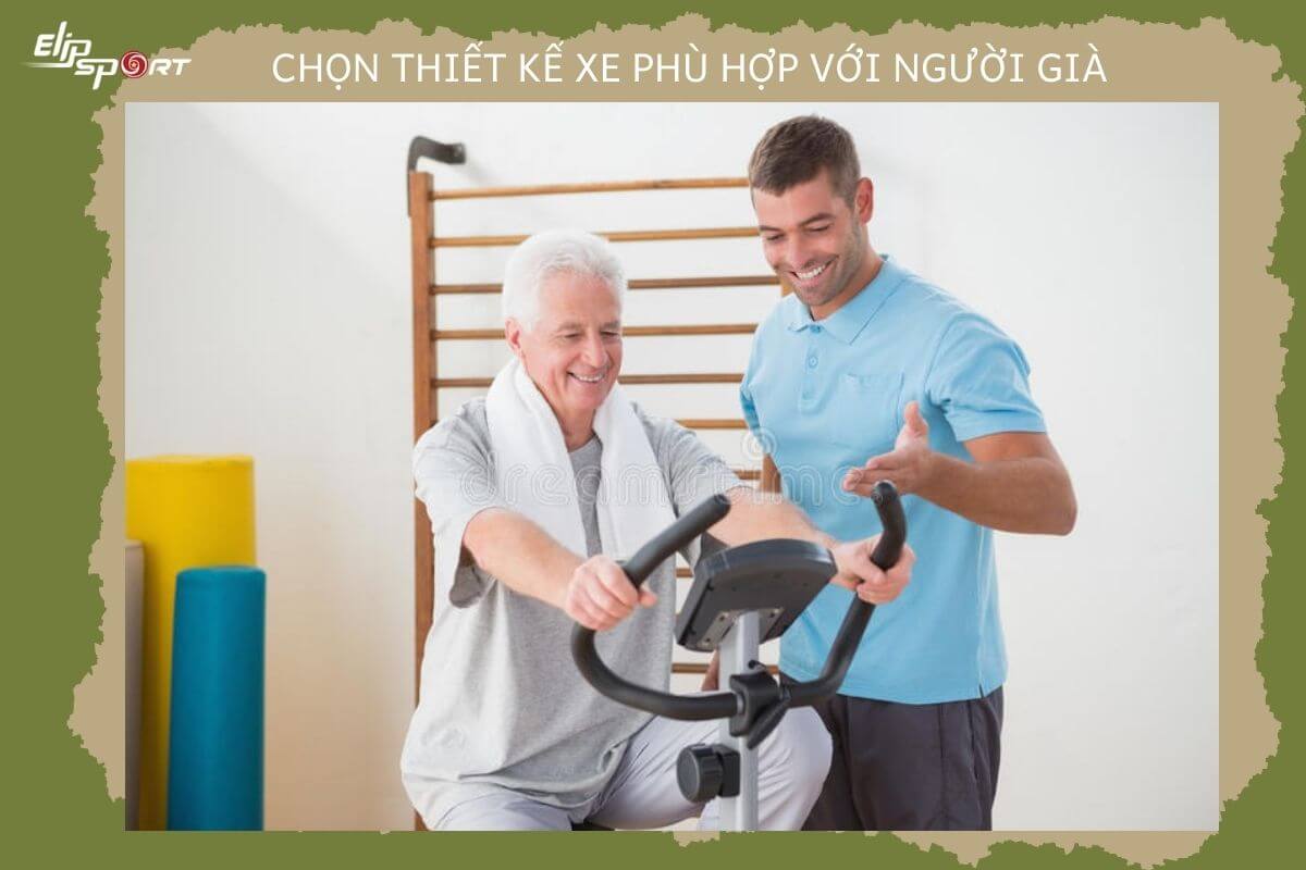 chọn xe đạp tập cho người gi&agrave;