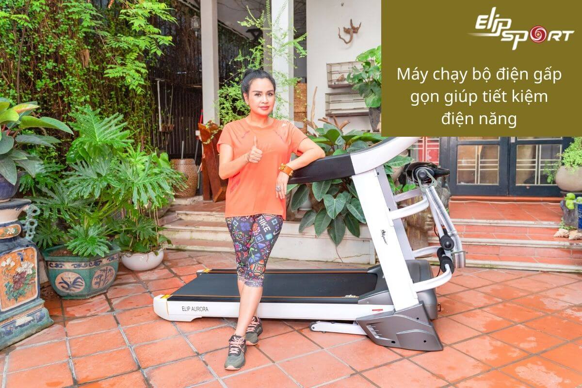 cách gấp máy chạy bộ
