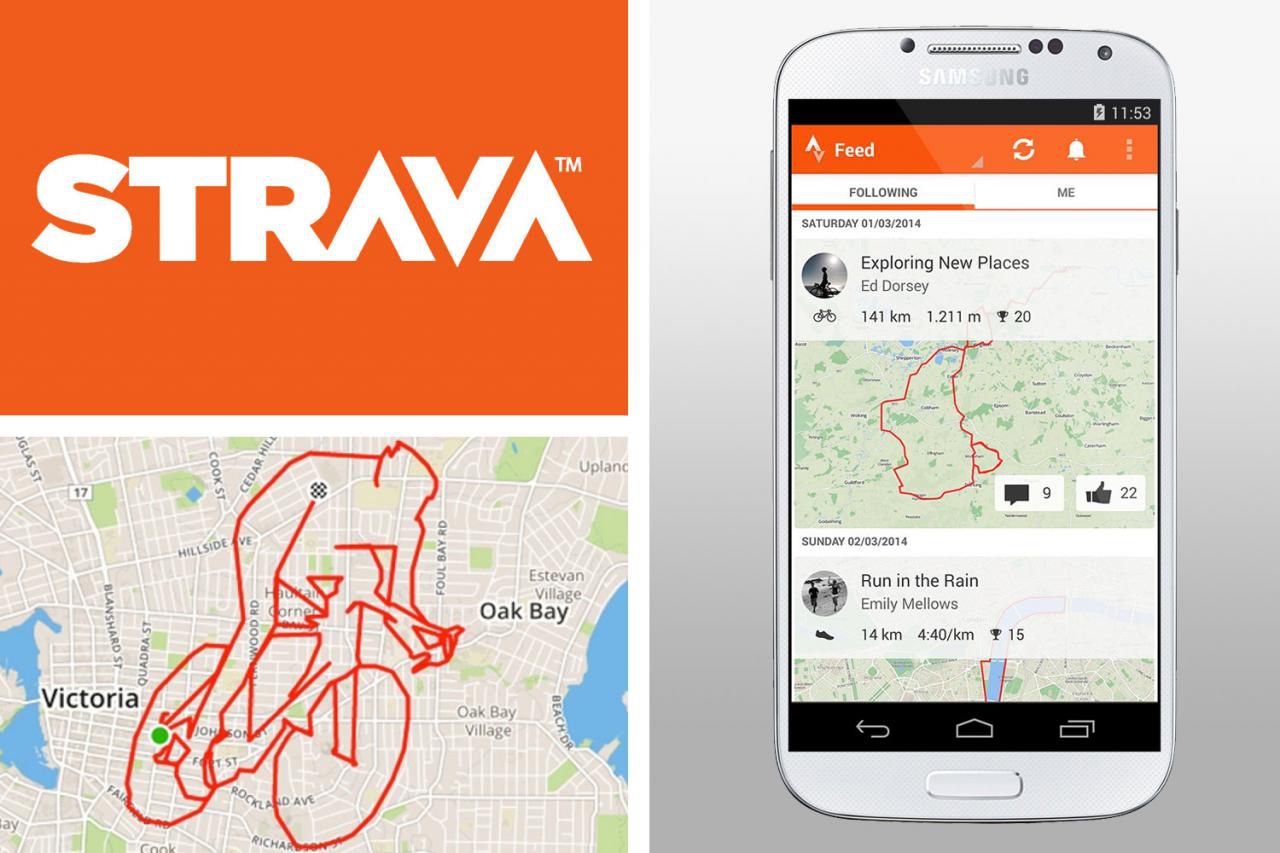 Ứng dụng đo quãng đường chạy bộ miễn phí Android và IOS: Strava