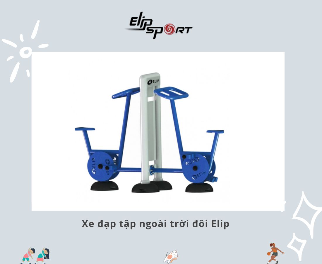 xe đạp tập thể dục ngo&agrave;i trời