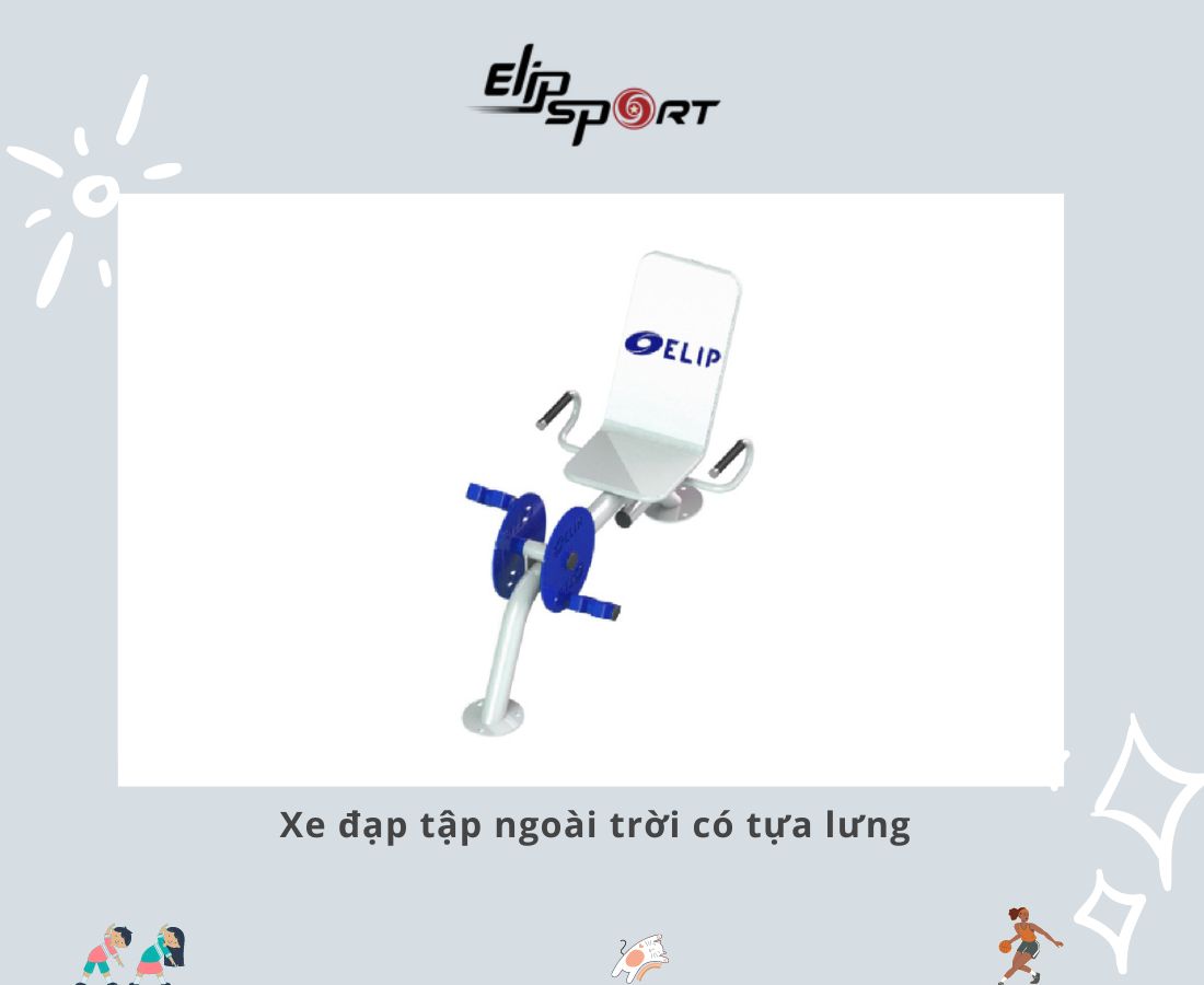 xe đạp tập thể dục ngo&agrave;i trời