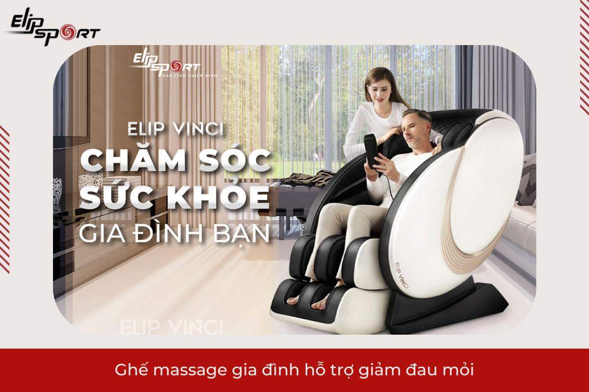 Ghế massage gia đ&igrave;nh hỗ trợ giảm đau mỏi