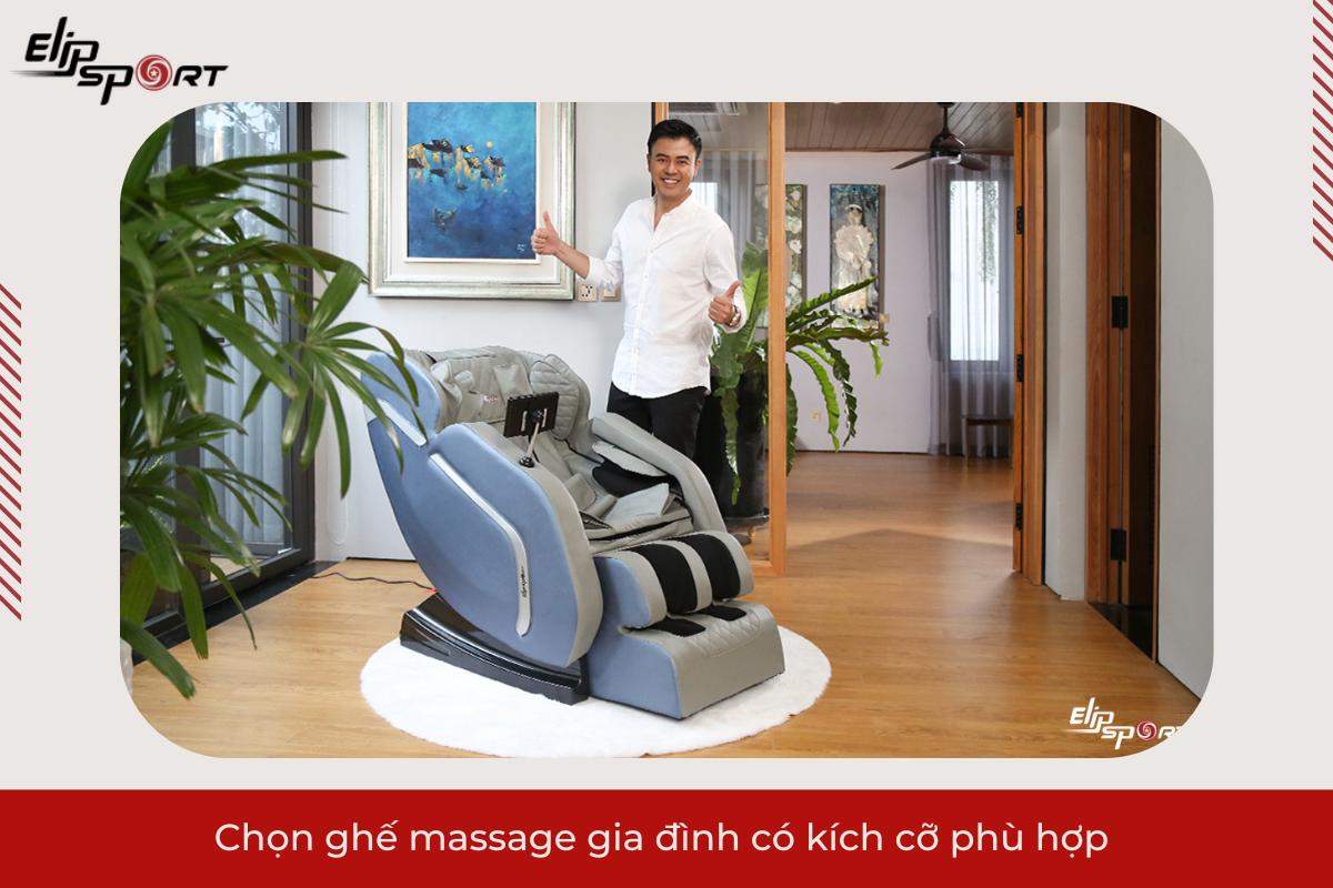 Chọn ghế massage gia đ&igrave;nh c&oacute; k&iacute;ch cỡ ph&ugrave; hợp&nbsp;