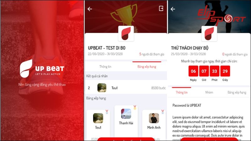 Up Beat l&agrave; ứng dụng đi bộ kiếm d&agrave;nh cho nền tảng Android