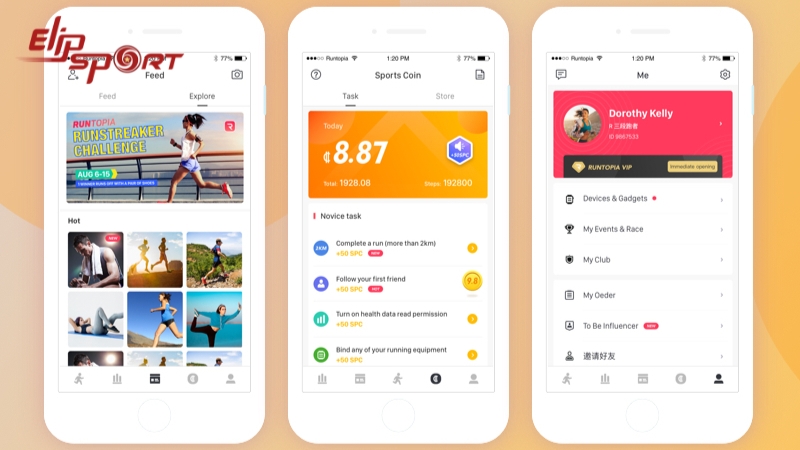 Runtopia l&agrave; một ứng dụng cho ph&eacute;p người d&ugrave;ng đặt mục ti&ecirc;u chạy bộ tập thể dục, kết hợp kiếm tiền