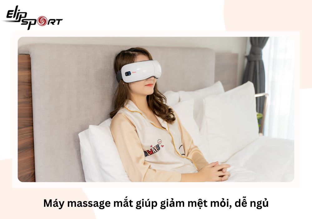 M&aacute;y massage mắt gi&uacute;p giảm mệt mỏi, dễ ngủ