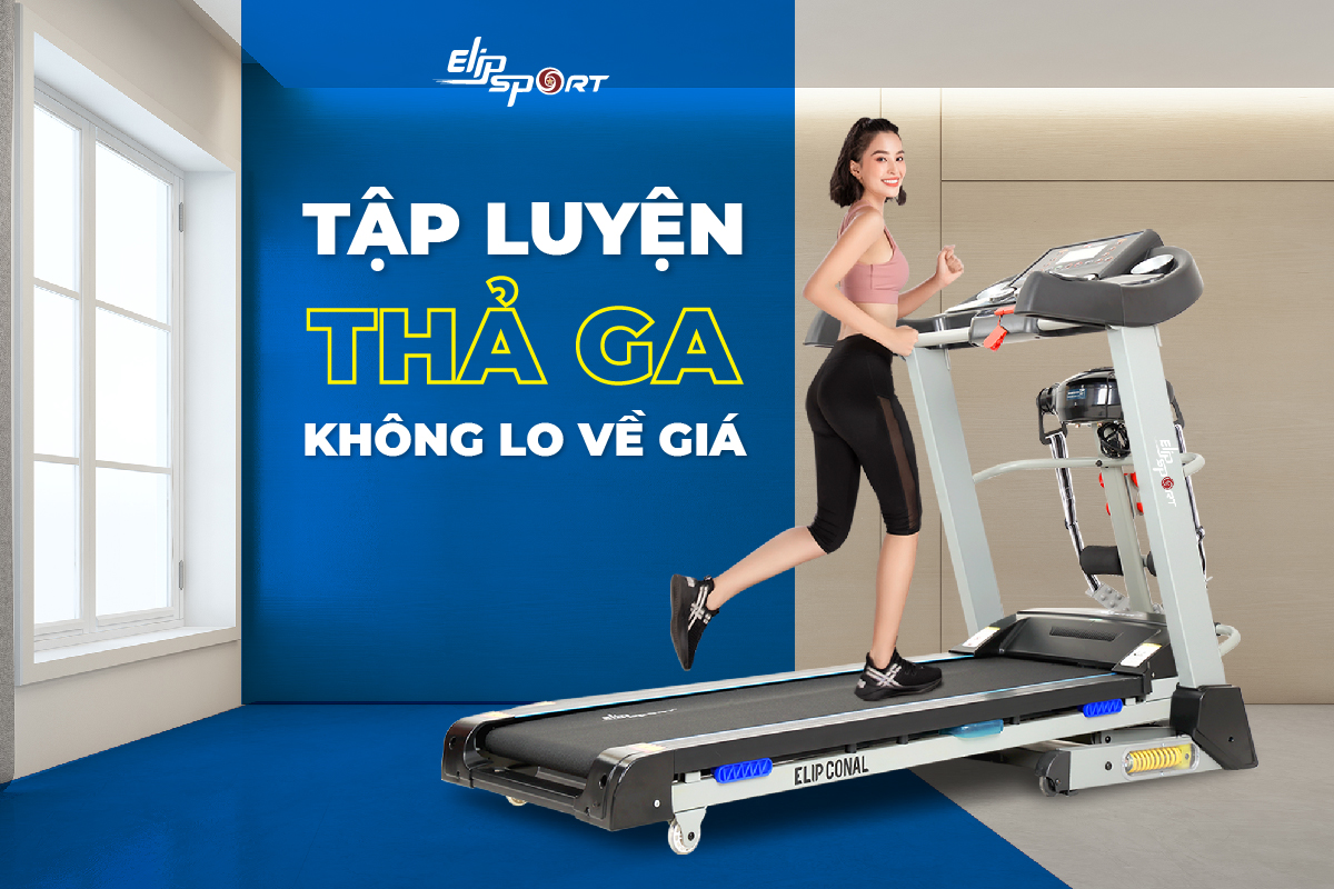 máy chạy bộ giá rẻ nhất elip conal