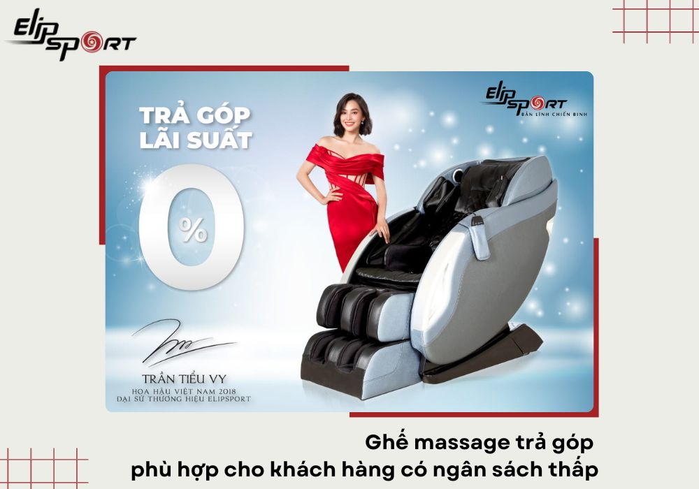 Ghế massage trả g&oacute;p ph&ugrave; hợp cho kh&aacute;ch h&agrave;ng c&oacute; ng&acirc;n s&aacute;ch thấp