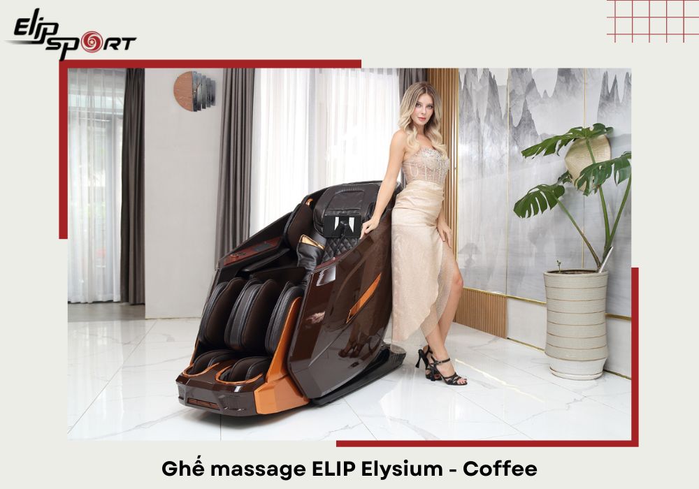 Ghế massage ELIP Elysium - Coffee