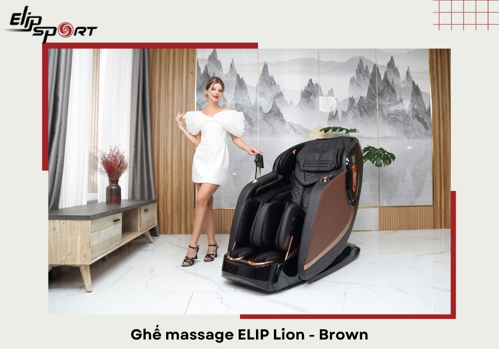 Ghế massage ELIP Lion - Brown