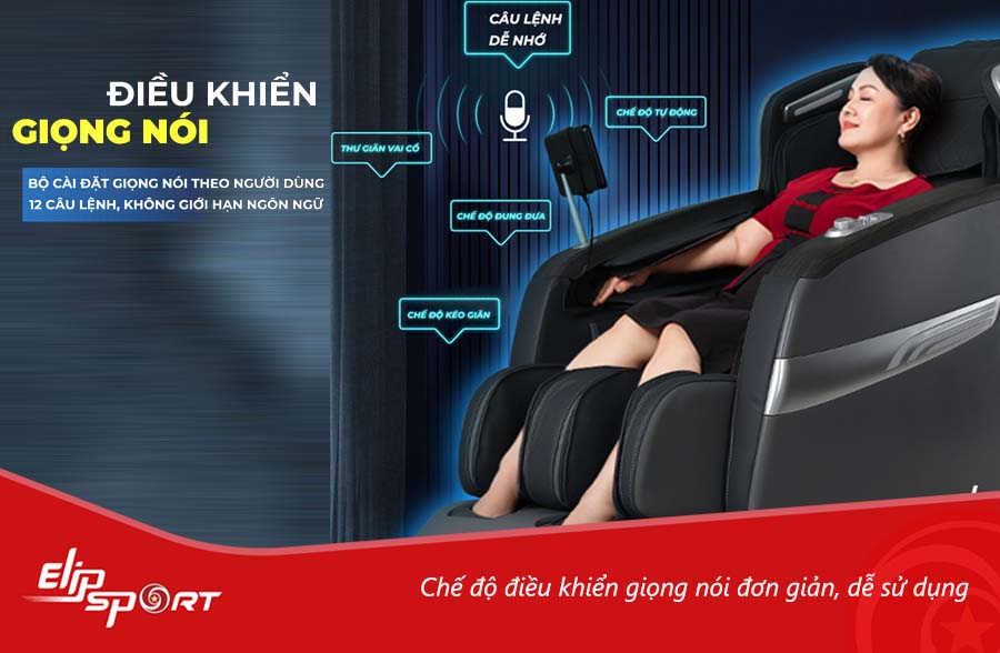 ghế mát xa cho người cao tuổi nên có thao tác sử dụng đơn giản