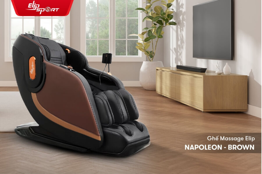 ghế massage napoleon - brown