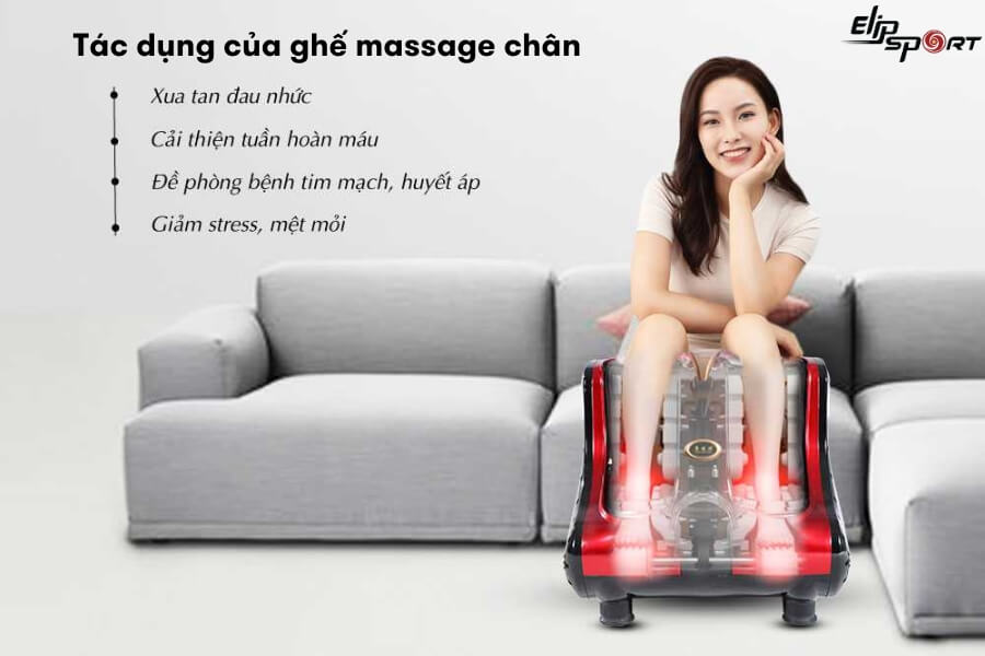 Ghế massage ch&acirc;n mang đến nhiều lợi &iacute;ch