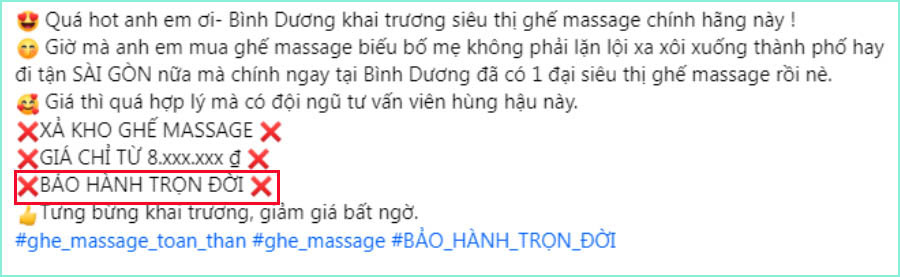 chi&ecirc;u tr&ograve; quảng c&aacute;o ghế massage bảo h&agrave;nh trọn đời