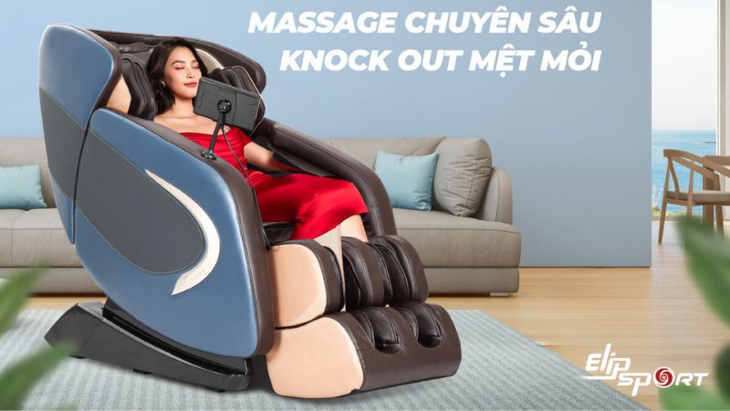 Ghế massage to&agrave;n th&acirc;n ph&ugrave; hợp nh&acirc;n vi&ecirc;n văn ph&ograve;ng hay gặp t&igrave;nh trạng căng thẳng, đau cổ - vai - g&aacute;y