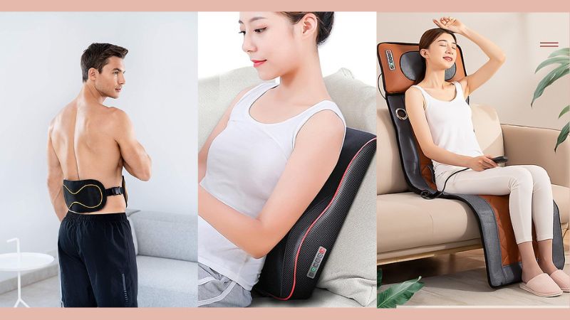 Tr&ecirc;n thị trường c&oacute; 3 loại m&aacute;y massage lưng ch&iacute;nh