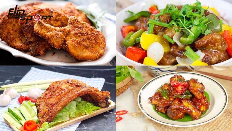 Sườn heo được chế biến th&agrave;nh rất nhiều m&oacute;n ăn hấp dẫn