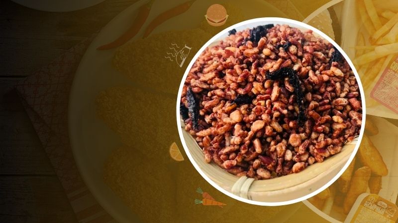 Chỉ n&ecirc;n ăn gạo lứt sấy rong biển như một m&oacute;n ăn vặt hoặc trong bữa phụ