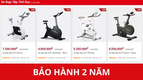 Xe đạp tập tại Jun8892 Trang Chính Thức bảo h&agrave;nh 2 năm v&agrave; bảo tr&igrave; trọn đời