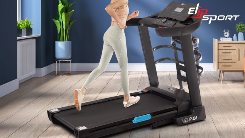 M&aacute;y chạy bộ Elip Q8 c&oacute; v&ugrave;ng chạy lớn