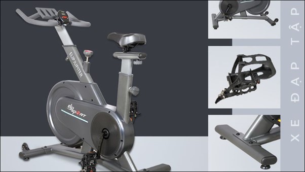 Xe đạp tập ELIP JUPITER c&oacute; y&ecirc;n xe bọc da &ecirc;m &aacute;i, c&oacute; thể điều chỉnh 7 cấp độ
