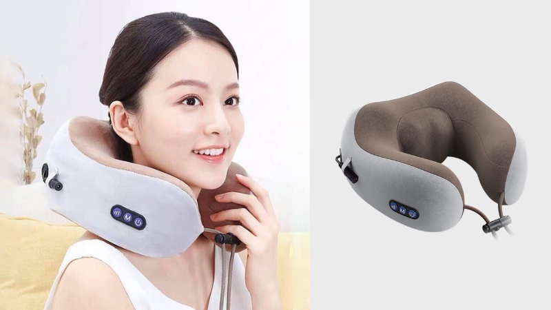 M&aacute;y massage cổ gi&uacute;p xoa b&oacute;p v&ugrave;ng cổ vai g&aacute;y, hỗ trợ giảm nhức mỏi