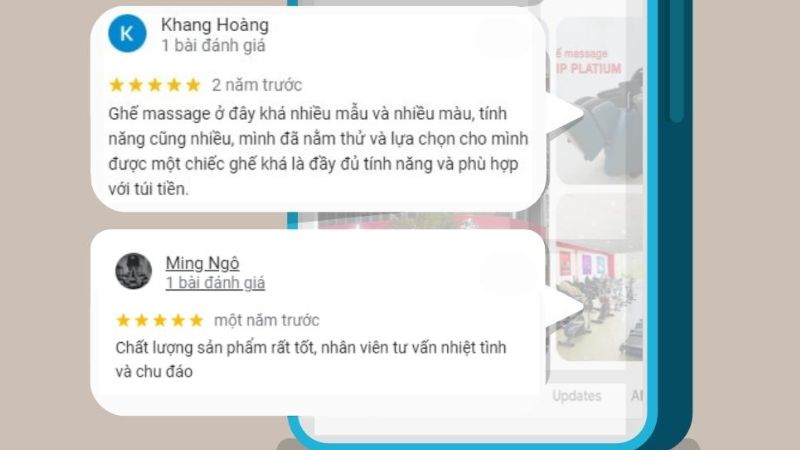 Đánh giá của khách hàng sau khi mua hàng và trải nghiệm sản phẩm