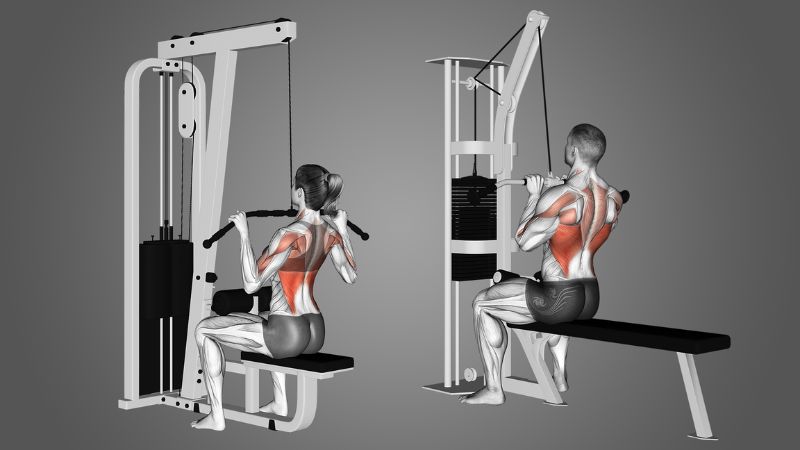 B&agrave;i tập Wide Grip Pulldown
