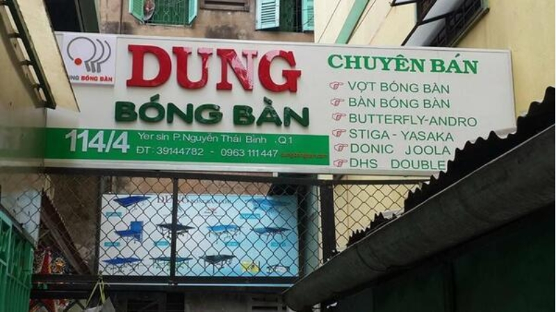 c&aacute;c thiết bị, dụng cụ, trang phục,... của m&ocirc;n b&oacute;ng b&agrave;n đều c&oacute; thể t&igrave;m thấy tại Dung B&oacute;ng B&agrave;n
