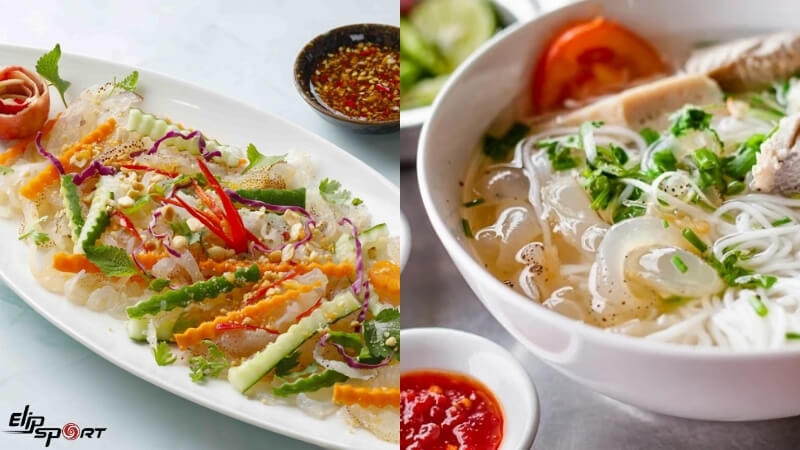 Nộm sứa, b&uacute;n sứa l&agrave; m&oacute;n ngon miệng v&agrave; kh&ocirc;ng chứa qu&aacute; nhiều calo