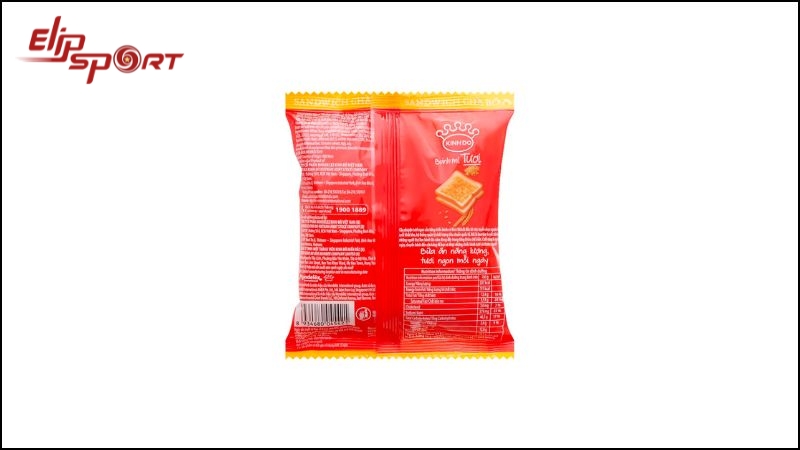 B&aacute;nh m&igrave; sandwich ch&agrave; b&ocirc;ng Kinh Đ&ocirc; chứa khoảng 337 kcal/chiếc (50g)