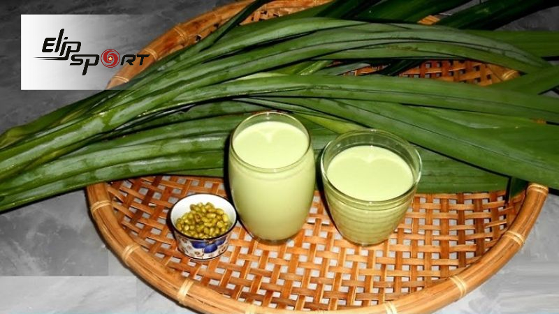 Sữa đậu xanh l&aacute; dứa
