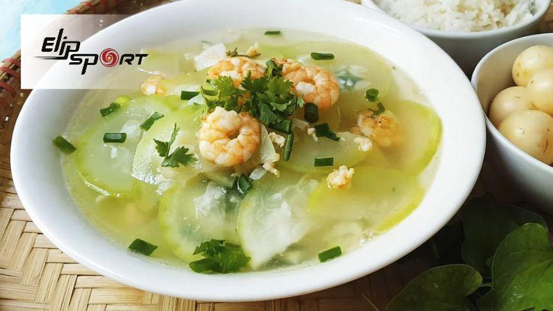 M&oacute;n canh bầu nấu t&ocirc;m kh&ocirc; chế biến kh&aacute; đơn giản