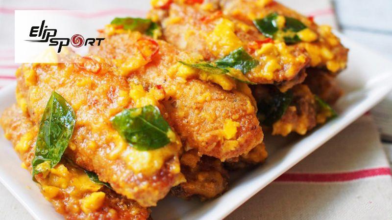 M&oacute;n c&aacute;nh g&agrave; sốt trứng muối bổ dưỡng
